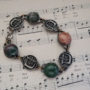 Viking Norse Multi-Stone Bracelet